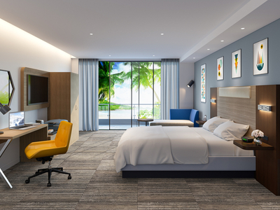 Móveis para hotéis com novo design do Holiday Inn Express